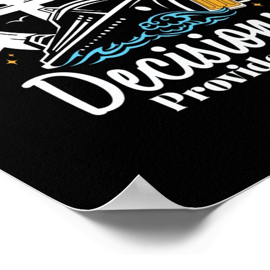 Poster Décisions Mostly D Providence Spring Break (Coin)