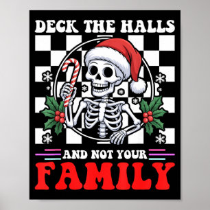 Poster Deck The Halls Not Your Family humour de Noël