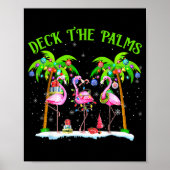 Poster Deck The Palms Flamingo Trocal Christmas Lights Pa (Devant)
