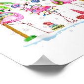 Poster Deck The Palms Flamingo Tropical Christmas Lights  (Coin)