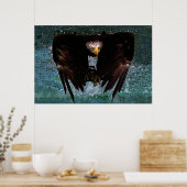 Poster d'éclaboussure de Bald Eagle (Cuisine)