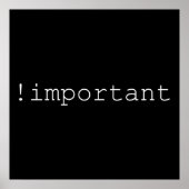 Poster ! Déclaration CSS importante (Devant)