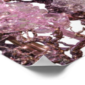 Poster Déclaration de ART ABSTRAIT Argent Chic Design (Coin)