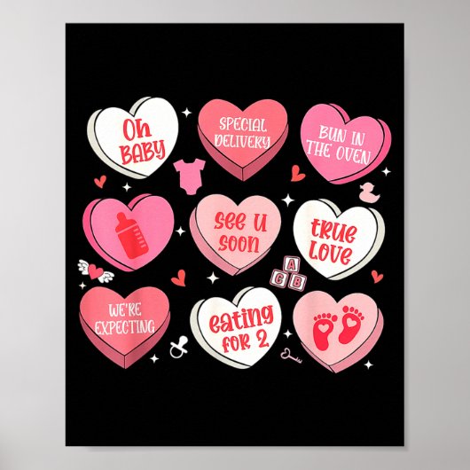 Poster Déclaration de grossesse pour la Saint-Valentin en (Devant)