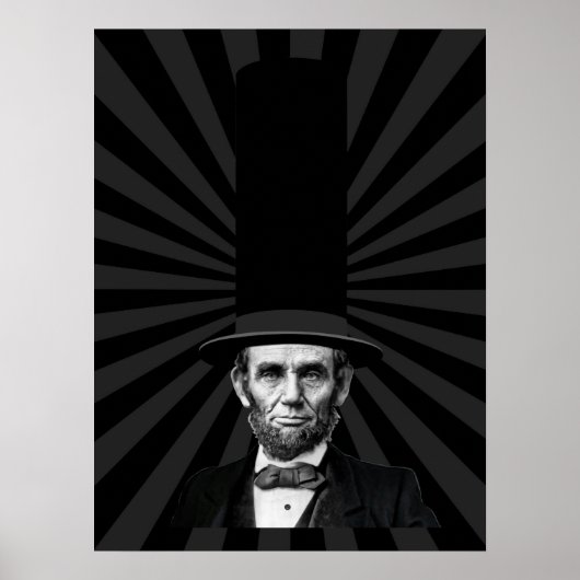 Poster Déclaration de mode présidentielle Abraham Lincoln (Devant)