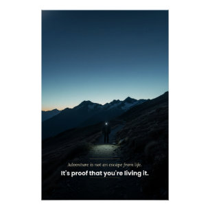 Poster Déclaration de motivation d'aventure