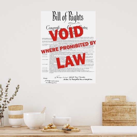 Poster Déclaration des droits - VOID (Cuisine)