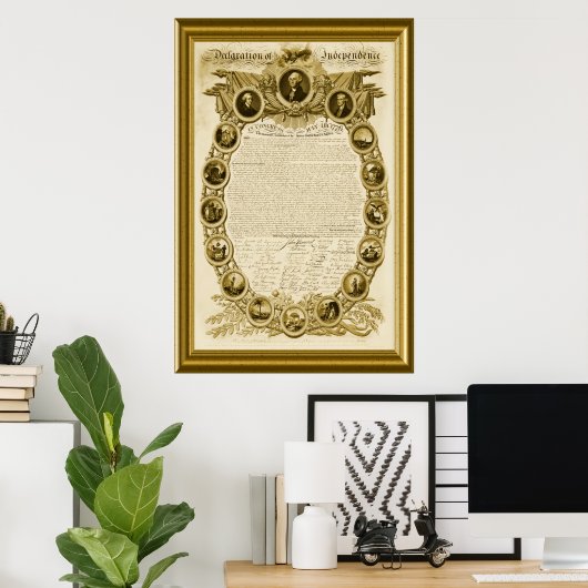 Poster Déclaration d'indépendance (Bureau à domicile)