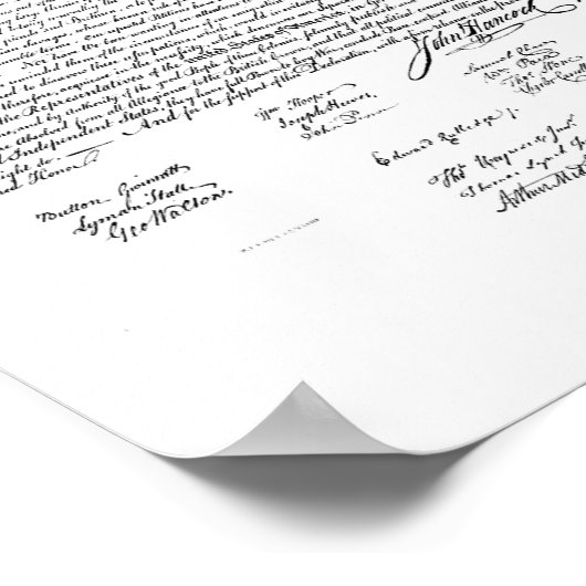 Poster Déclaration d'indépendance (Coin)