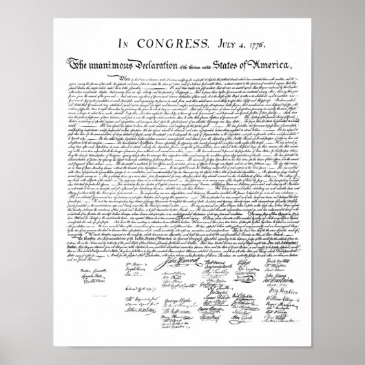 Poster Déclaration d'indépendance (Devant)