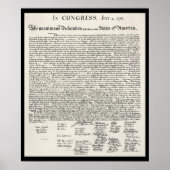 Poster Déclaration d'indépendance (Devant)