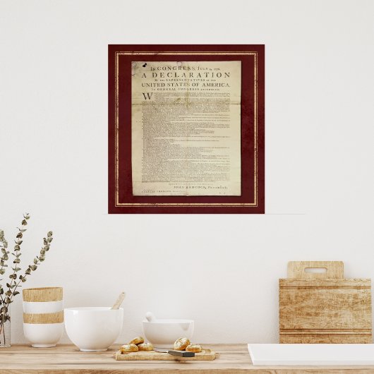 Poster Déclaration d'indépendance (Cuisine)