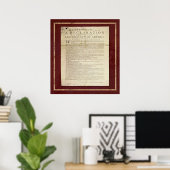 Poster Déclaration d'indépendance (Bureau à domicile)