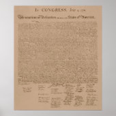 Poster Déclaration d'indépendance (Devant)