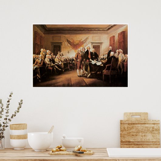 Poster Déclaration d'indépendance, 4 juillet 1776 (Cuisine)