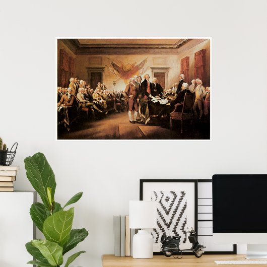 Poster Déclaration d'indépendance, 4 juillet 1776 (Bureau à domicile)
