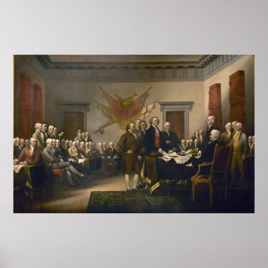 Poster Déclaration d'indépendance de John Trumbull (Devant)