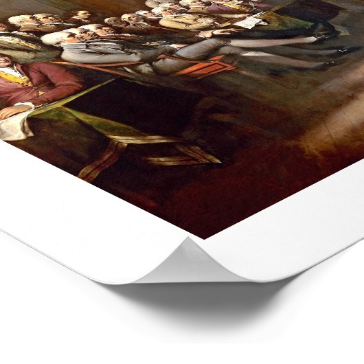 Poster Déclaration d'indépendance de John Trumbull (Coin)