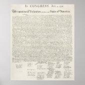 Poster Déclaration d'indépendance de l'Amérique (Devant)