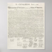 Poster Déclaration 📜 d'indépendance des États-Unis (Devant)