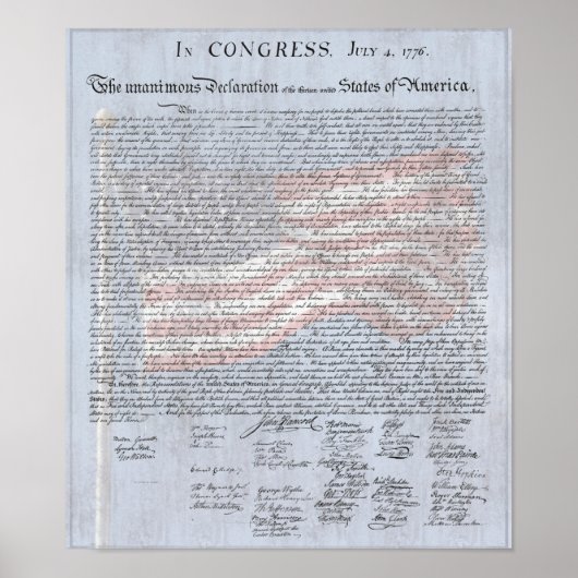 Poster Déclaration d'indépendance Histoire américaine Sal (Devant)