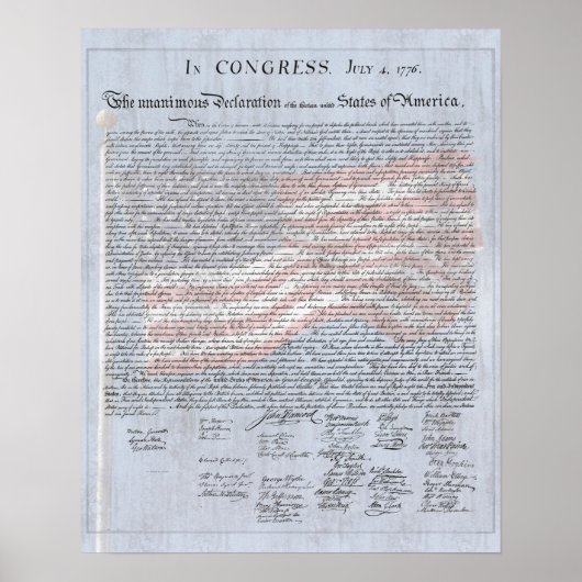 Poster Déclaration d'indépendance Histoire des États-Unis (Devant)