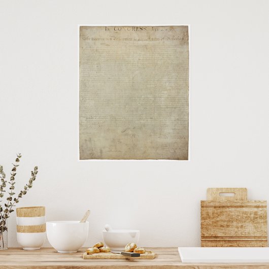 Poster Déclaration d'indépendance Imprimer (Cuisine)