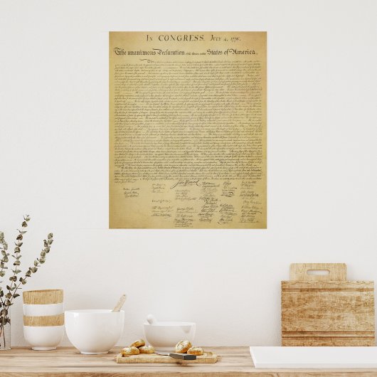 Poster Déclaration d'indépendance Imprimer (Cuisine)
