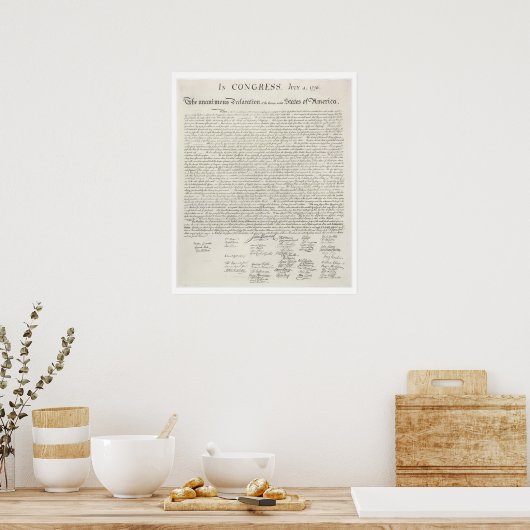 Poster Déclaration d'indépendance Imprimer (Cuisine)