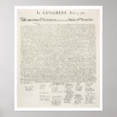 Poster Déclaration d'indépendance Imprimer (Devant)