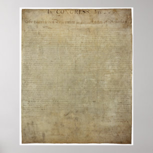Poster Déclaration d'indépendance originale