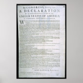 Poster Déclaration d'indépendance par Dunlap (Devant)
