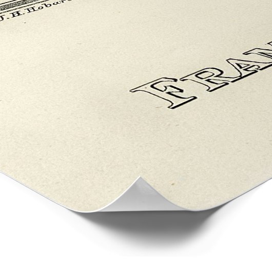 Poster Déclaration d'indépendance Portraits Signatures (Coin)