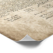 Poster Déclaration d'indépendance, Vieux Vintage (Coin)