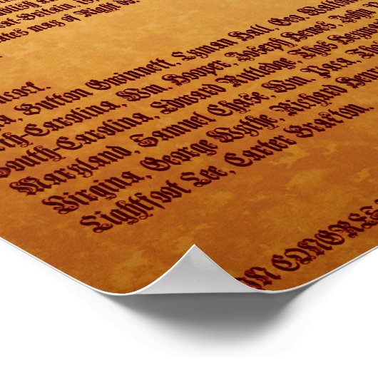 Poster Déclaration d'indépendanceV-1-Style-1 (Coin)