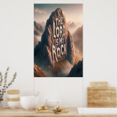 Poster Déclaration Divine : Le Seigneur Est Mon Rocher (Cuisine)