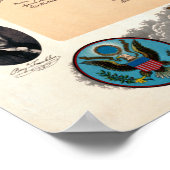 Poster Déclaration et Pères fondateurs politiques vintage (Coin)