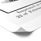 Poster Déclaration fixant la date du prochain dessin (Coin)