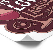 Poster Déclaration LE VIN ROSÉ EST MA LANGUE DE L'AMOUR C (Coin)
