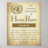 Poster Déclaration universelle des droits de l'homme Arti (Devant)