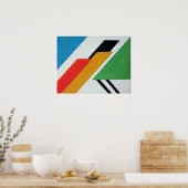 Poster Décó - Art géométrique Abstrait (Cuisine)