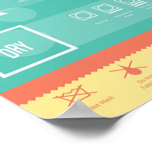 Poster Décoder le cycle, jour de blanchisserie (Coin)