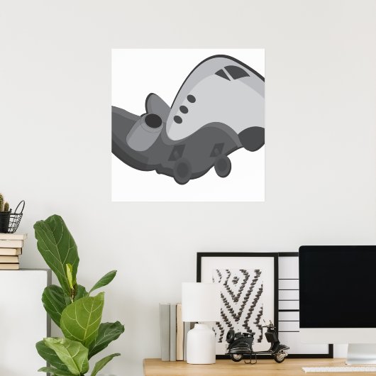 Poster Décollage (Bureau à domicile)