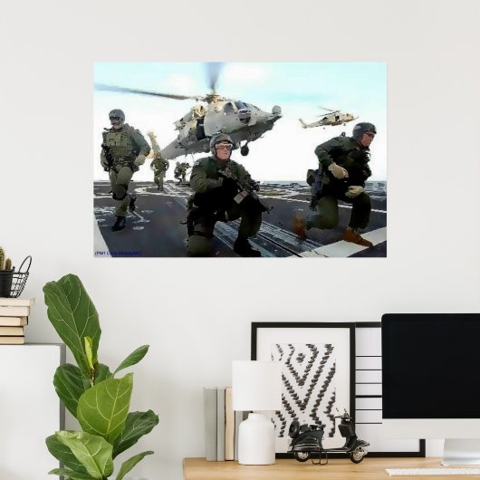 Poster Décollage (Bureau à domicile)