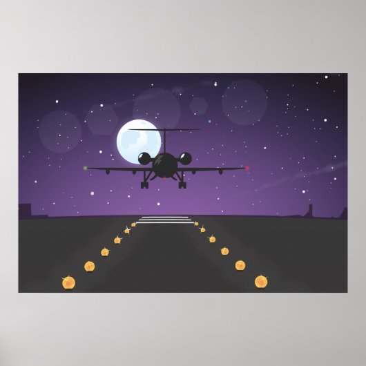 Poster décollage d'avion (Devant)