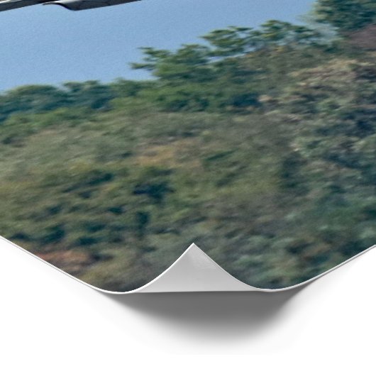 Poster Décollage de l'avion de chasse F-16 (Coin)