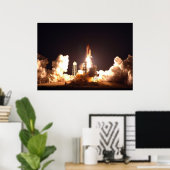 Poster Décollage de nuit de la navette spatiale Endeavour (Bureau à domicile)