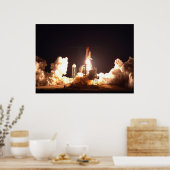 Poster Décollage de nuit de la navette spatiale Endeavour (Cuisine)