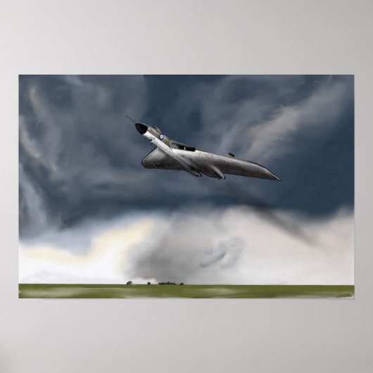 Poster Décollage d'une bombe Vulcan (Devant)