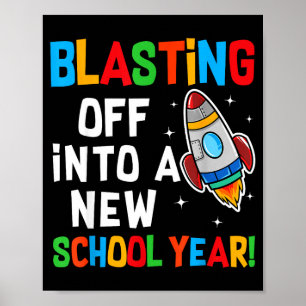 Poster Décoller dans une nouvelle année scolaire Premier